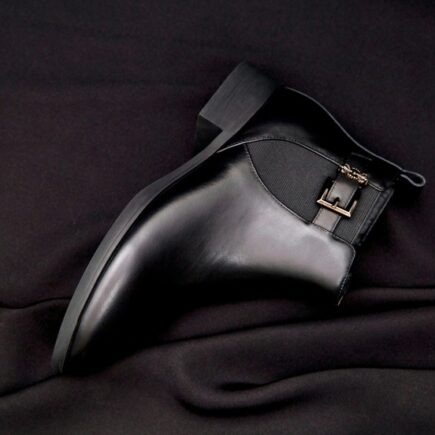 bottines en cuir